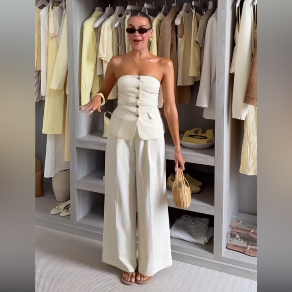 ZARA BUTTONED VEST TOP - Picture 8 of 17